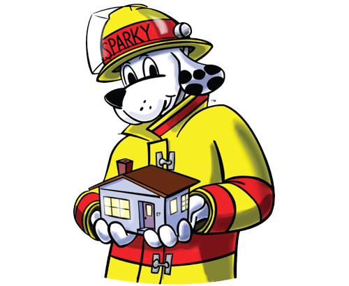 Sparky the Fire Dog graphic